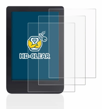 Imagen del dispositivo Tolino Shine 3 con una amplia variedad de protectores de pantalla.