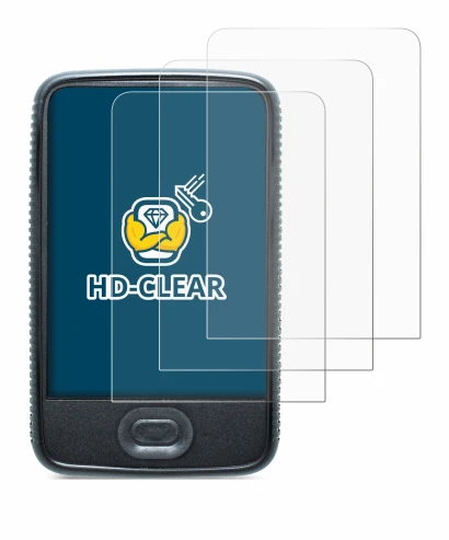 Imagen del dispositivo Dexcom G6 Receiver CGM con una amplia variedad de protectores de pantalla.