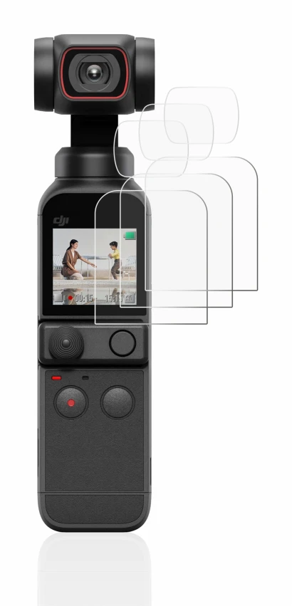 Imagen del dispositivo DJI Osmo Pocket 2 (Pantalla + Lente) con una amplia variedad de protectores de pantalla.