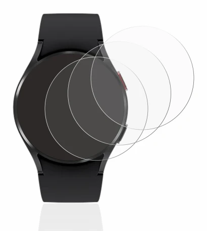 Imagen del dispositivo Samsung Galaxy Watch 4 (40mm) con una amplia variedad de protectores de pantalla.
