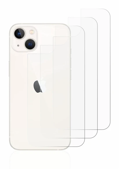 Imagen del dispositivo Apple iPhone 13 (Trasero) con una amplia variedad de protectores de pantalla.