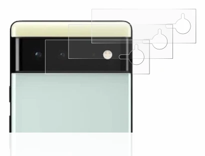 Imagen del dispositivo Google Pixel 6 (SÓLO Cámara) con una amplia variedad de protectores de pantalla.