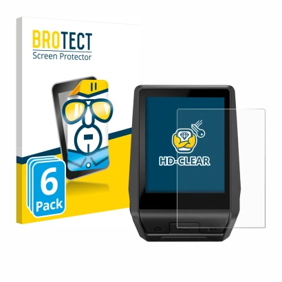 Parte frontal de un envase de producto con el logotipo de la marca BROTECT. Al lado se muestra el dispositivo Bosch Nyon 2 202