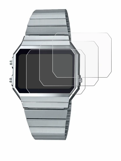 Imagen del dispositivo Casio A700WE con una amplia variedad de protectores de pantalla.