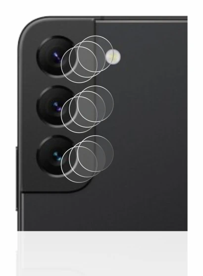 Imagen del dispositivo Samsung Galaxy S22 5G (SÓLO Cámara) con una amplia variedad de protectores de pantalla.