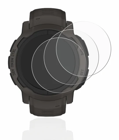 Imagen del dispositivo Garmin Instinct 2 con una amplia variedad de protectores de pantalla.