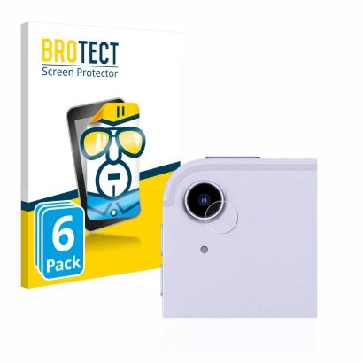 Parte frontal de un envase de producto con el logotipo de la marca BROTECT. Al lado se muestra el dispositivo Apple iPad Air 5