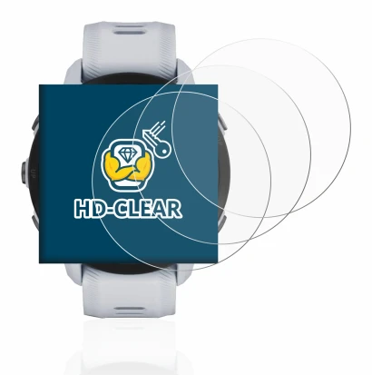 Imagen del dispositivo Garmin Forerunner 955 Solar con una amplia variedad de protectores de pantalla.