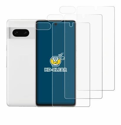 Imagen del dispositivo Google Pixel 7 (Frontal+Cámara) con una amplia variedad de protectores de pantalla.