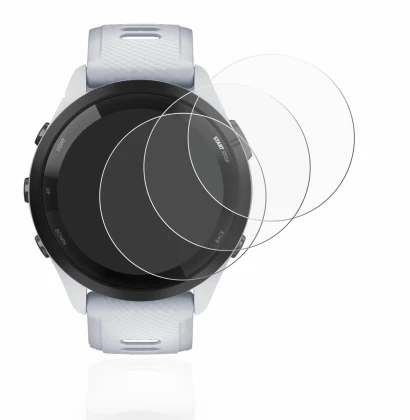 Imagen del dispositivo Garmin Forerunner 265 (46 mm) con una amplia variedad de protectores de pantalla.