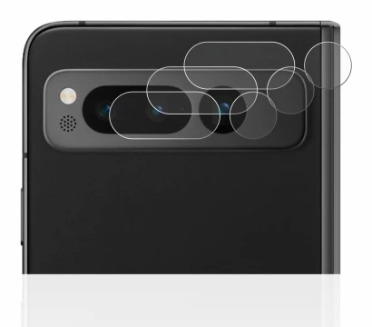 Imagen del dispositivo Google Pixel Fold (SÓLO Cámara) con una amplia variedad de protectores de pantalla.
