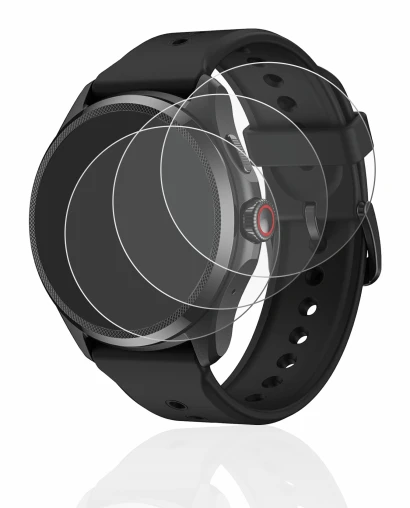 Imagen del dispositivo Mobvoi TicWatch Pro 5 con una amplia variedad de protectores de pantalla.