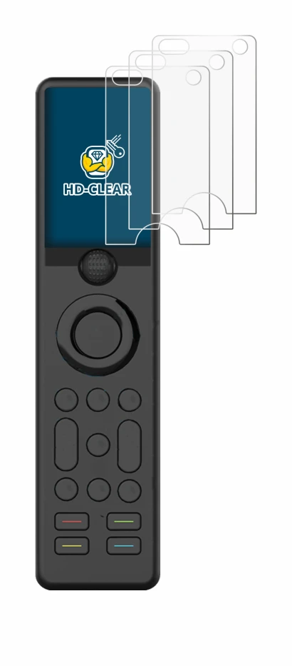 Imagen del dispositivo Sofabaton X1 con una amplia variedad de protectores de pantalla.