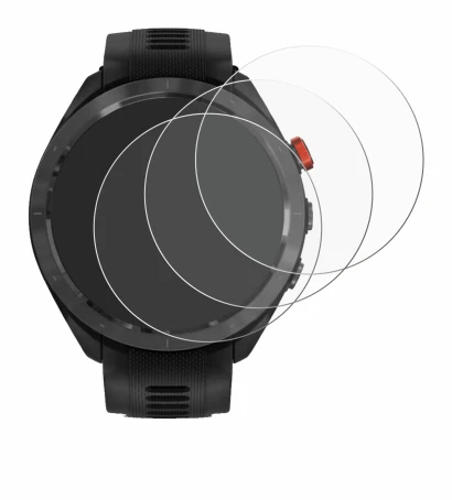 Imagen del dispositivo Garmin Approach S70 (47 mm) con una amplia variedad de protectores de pantalla.