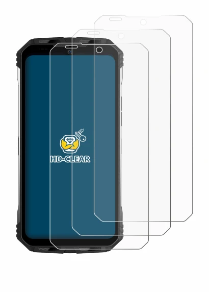 Imagen del dispositivo Doogee S100 Pro con una amplia variedad de protectores de pantalla.