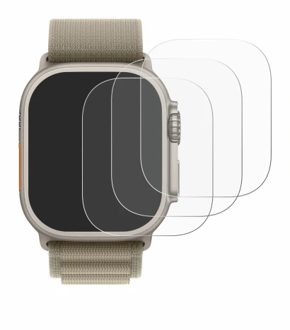 Imagen del dispositivo Apple Watch Ultra 2 (49 mm) con una amplia variedad de protectores de pantalla.