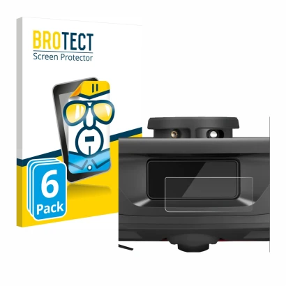 Parte frontal de un envase de producto con el logotipo de la marca BROTECT. Al lado se muestra el dispositivo Roborock Q Revo 