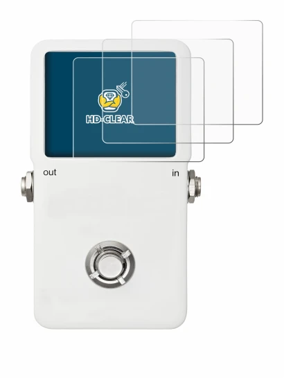 Imagen del dispositivo TC Electronic POLYTUNE con una amplia variedad de protectores de pantalla.