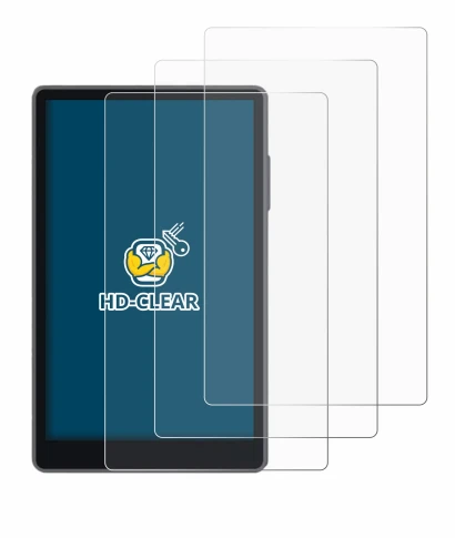 Imagen del dispositivo Keystone 3 Pro con una amplia variedad de protectores de pantalla.