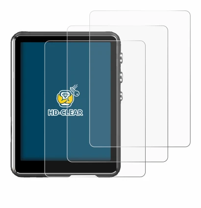 Imagen del dispositivo Mechen M3 con una amplia variedad de protectores de pantalla.