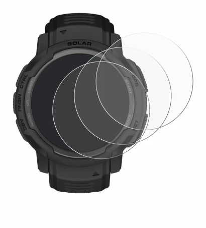 Imagen del dispositivo Garmin Instinct Crossover AMOLED con una amplia variedad de protectores de pantalla.