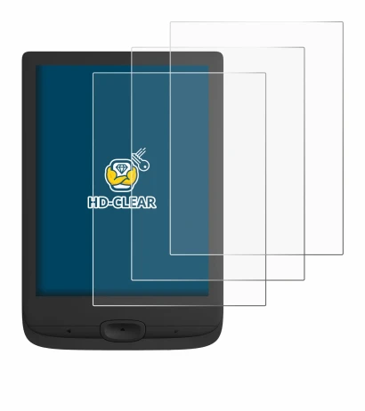 Imagen del dispositivo PocketBook Basic Lux 4 con una amplia variedad de protectores de pantalla.