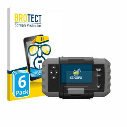 Parte frontal de un envase de producto con el logotipo de la marca BROTECT. Al lado se muestra el dispositivo Topdon BT 600 co