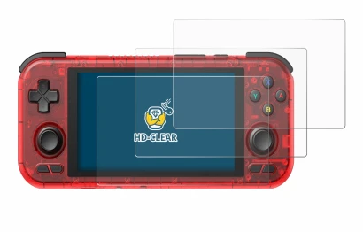 Imagen del dispositivo Retroid Pocket 4 Pro con una amplia variedad de protectores de pantalla.
