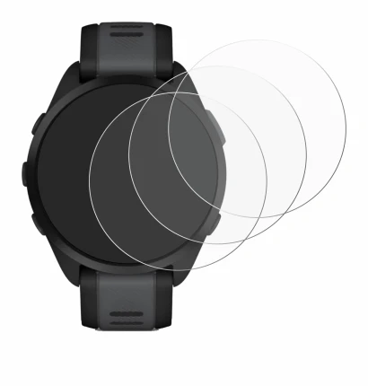 Imagen del dispositivo Garmin Forerunner 165 con una amplia variedad de protectores de pantalla.