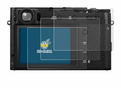 Imagen del dispositivo Fujifilm X100VI con una amplia variedad de protectores de pantalla.