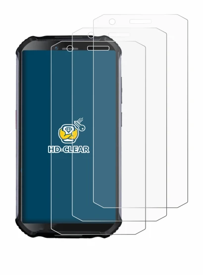 Imagen del dispositivo Doogee S41 Plus con una amplia variedad de protectores de pantalla.