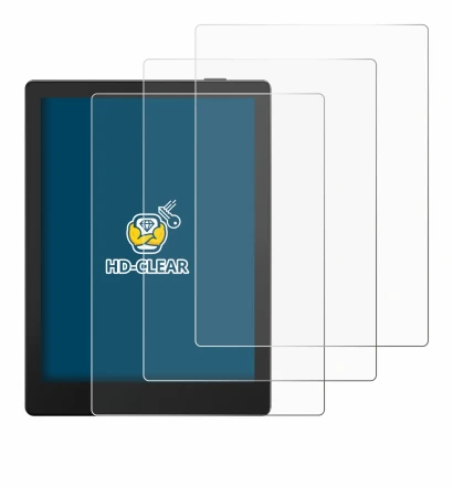 Imagen del dispositivo Boox Go 6 con una amplia variedad de protectores de pantalla.