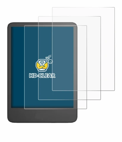 Imagen del dispositivo Amazon Kindle 2024 con una amplia variedad de protectores de pantalla.