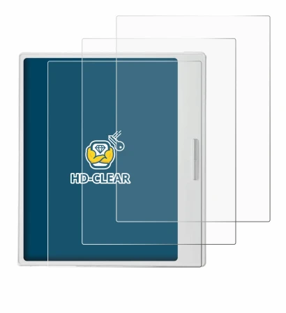 Imagen del dispositivo Boox Go Color 7 White Edition con una amplia variedad de protectores de pantalla.