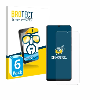 Parte frontal de un envase de producto con el logotipo de la marca BROTECT. Al lado se muestra el dispositivo realme Note 60 4