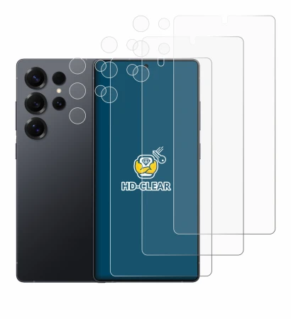 Imagen del dispositivo Samsung Galaxy S25 Ultra Enterprise Edition (Frontal+Cámara) con una amplia variedad de protectores de 