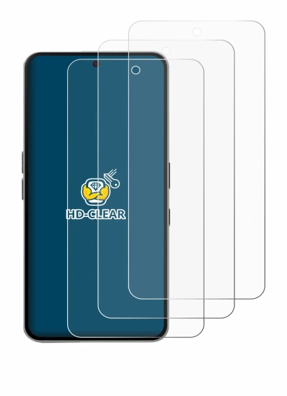 Imagen del dispositivo Nothing Phone (3a) Pro con una amplia variedad de protectores de pantalla.