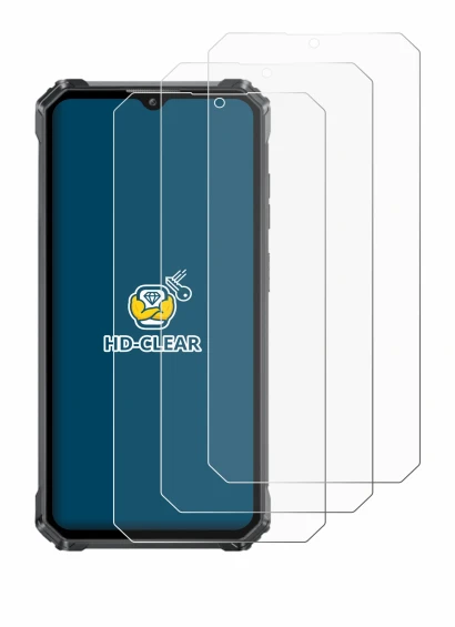 Imagen del dispositivo Oukitel G1 con una amplia variedad de protectores de pantalla.