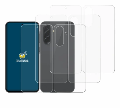 Imagen del dispositivo Samsung Galaxy A36 5G (Frontal+Trasero) con una amplia variedad de protectores de pantalla.