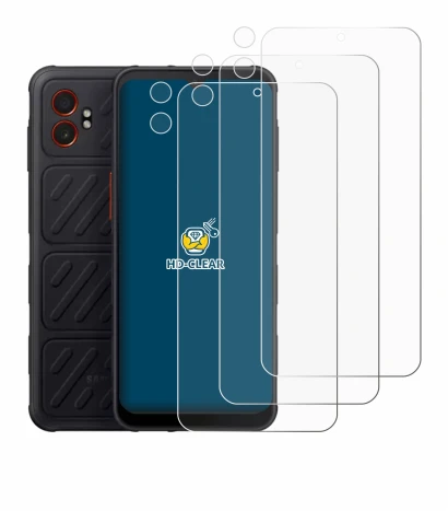 Imagen del dispositivo Samsung Galaxy XCover 7 Pro (Frontal+Cámara) con una amplia variedad de protectores de pantalla.