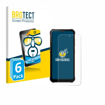 Parte frontal de un envase de producto con el logotipo de la marca BROTECT. Al lado se muestra el dispositivo Hammer Iron Va c