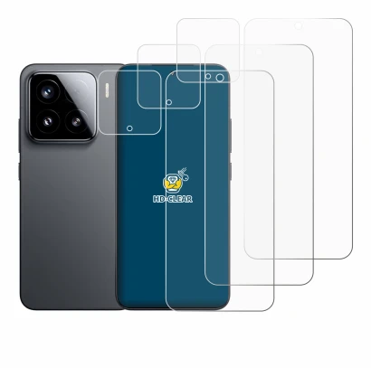 Imagen del dispositivo Xiaomi 15 (Frontal+Cámara) con una amplia variedad de protectores de pantalla.