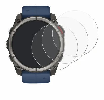 Imagen del dispositivo Garmin quatix 8 (51 mm) con una amplia variedad de protectores de pantalla.