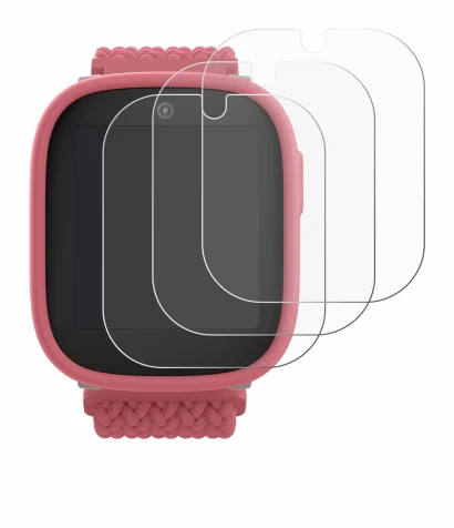 Imagen del dispositivo Xplora X6 Play 2025 (2da generación) con una amplia variedad de protectores de pantalla.