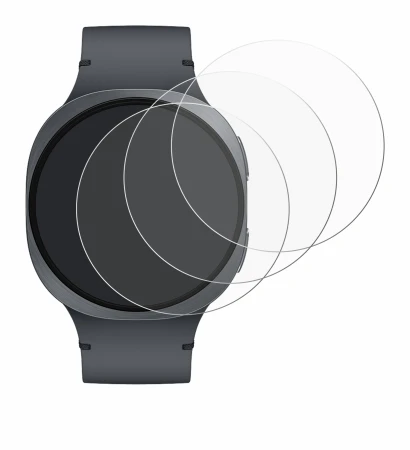 Imagen del dispositivo Samsung Galaxy Watch 8 (44 mm) con una amplia variedad de protectores de pantalla.