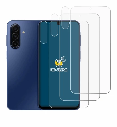 Imagen del dispositivo Samsung Galaxy A17 5G (Frontal+Cámara) con una amplia variedad de protectores de pantalla.