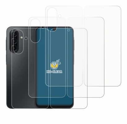 Imagen del dispositivo Samsung Galaxy A17 5G (Frontal+Trasero) con una amplia variedad de protectores de pantalla.