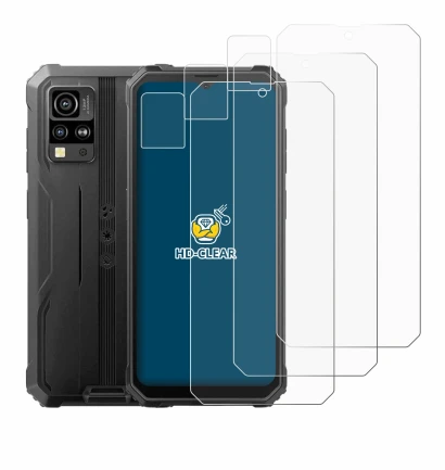 Imagen del dispositivo Blackview BV4800 SE (Frontal+Cámara) con una amplia variedad de protectores de pantalla.