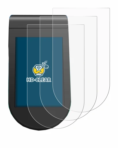 Imagen del dispositivo SoFlow SO4 Pro MAX con una amplia variedad de protectores de pantalla.