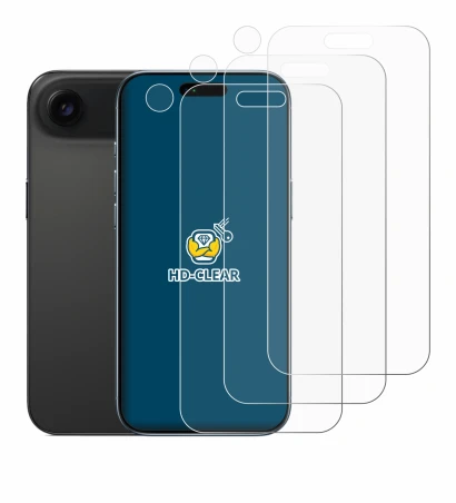 Imagen del dispositivo Apple iPhone Air (Frontal+Cámara) con una amplia variedad de protectores de pantalla.